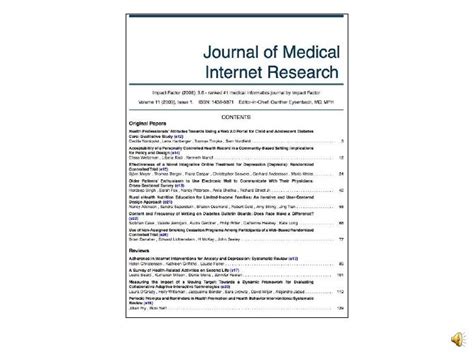 it evaluates the results of the study or research.|Journal of Medical Internet Research .